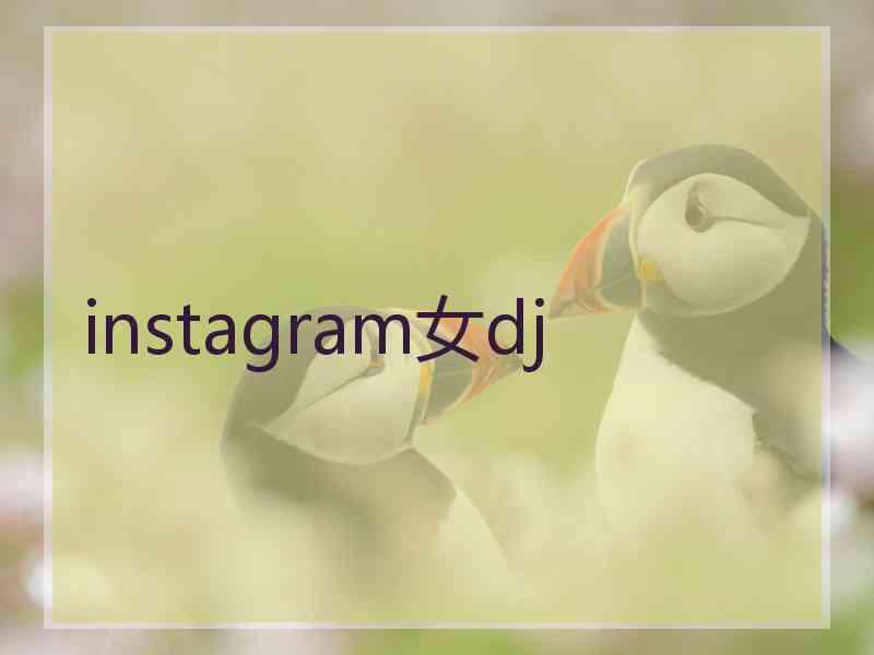 instagram女dj