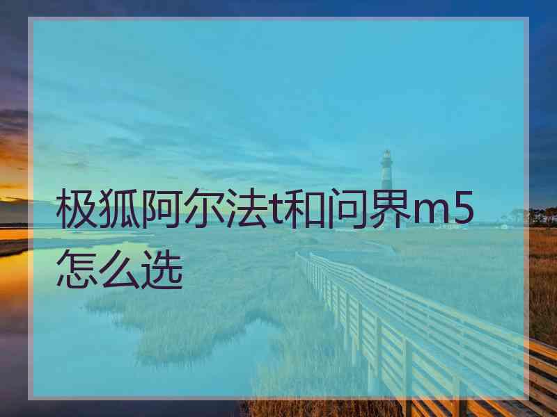 极狐阿尔法t和问界m5怎么选