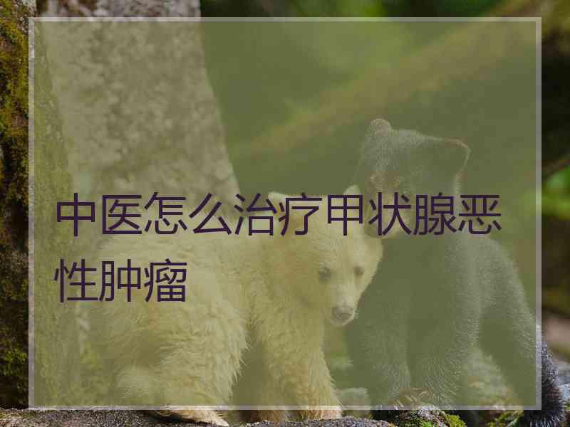 中医怎么治疗甲状腺恶性肿瘤