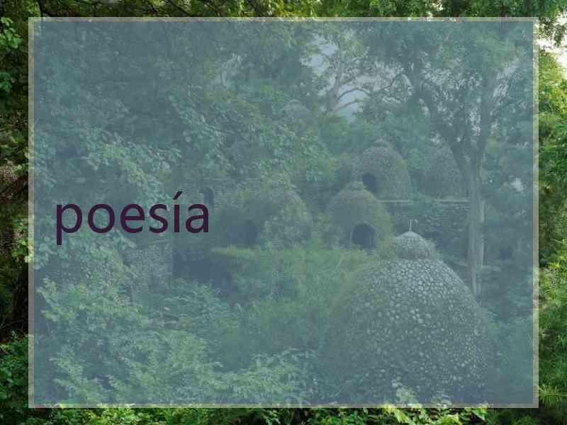 poesía
