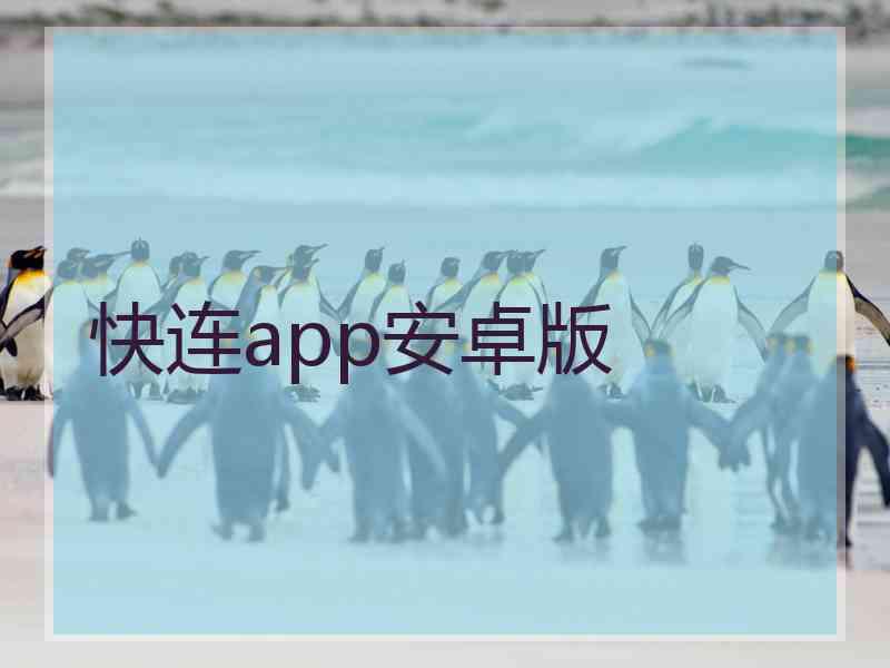快连app安卓版