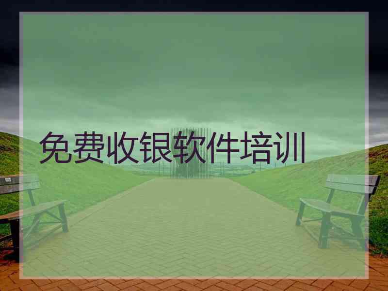 免费收银软件培训