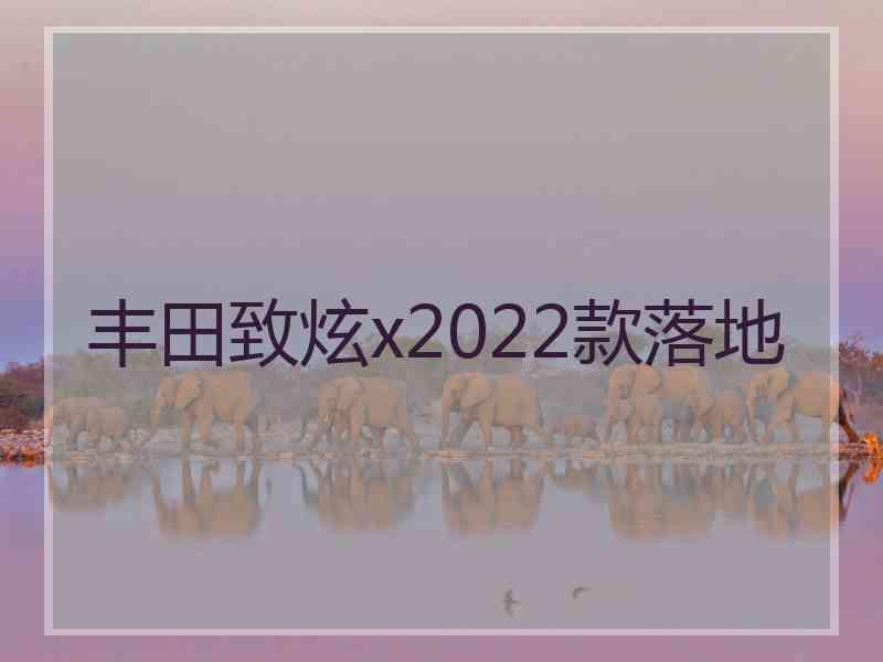 丰田致炫x2022款落地