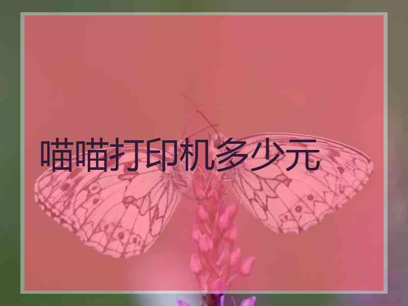 喵喵打印机多少元