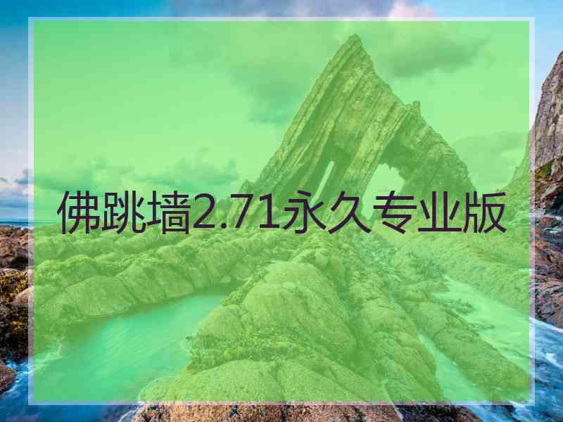 佛跳墙2.71永久专业版