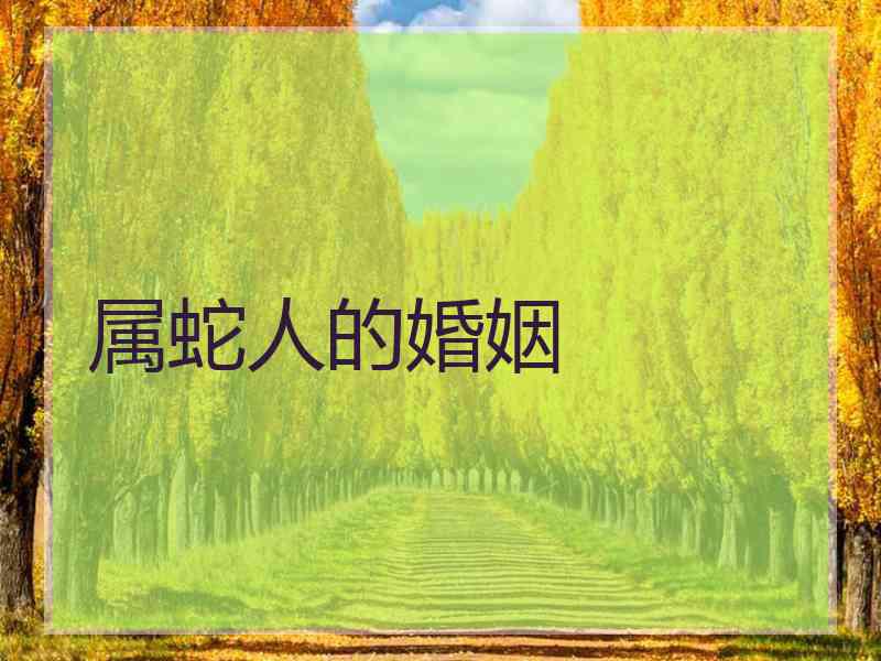 属蛇人的婚姻