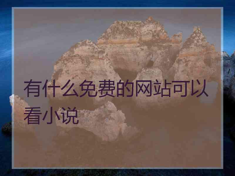 有什么免费的网站可以看小说