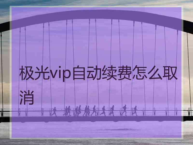 极光vip自动续费怎么取消