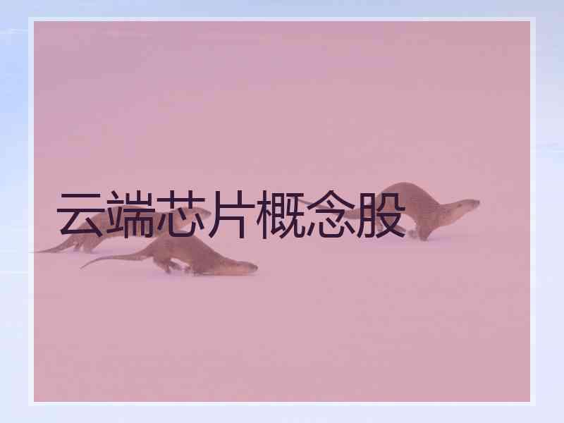 云端芯片概念股