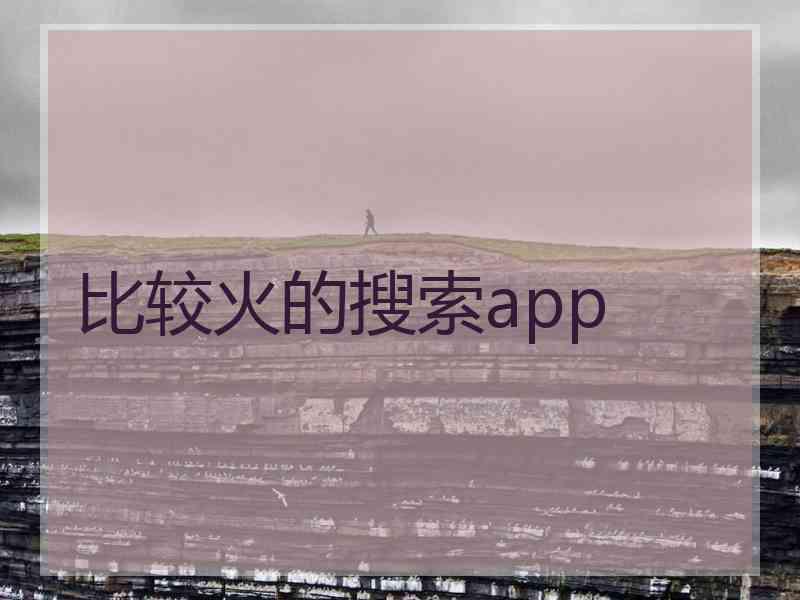 比较火的搜索app