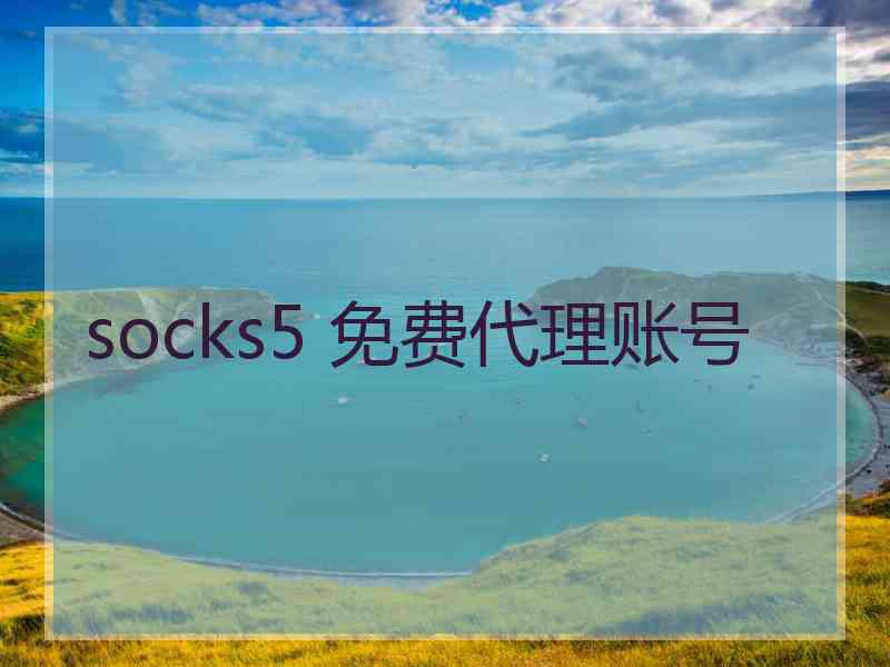 socks5 免费代理账号