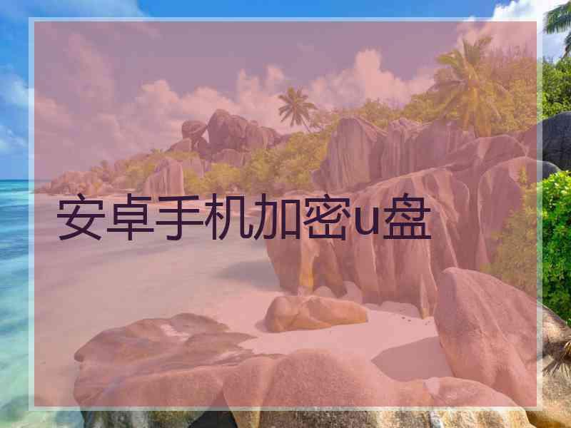 安卓手机加密u盘