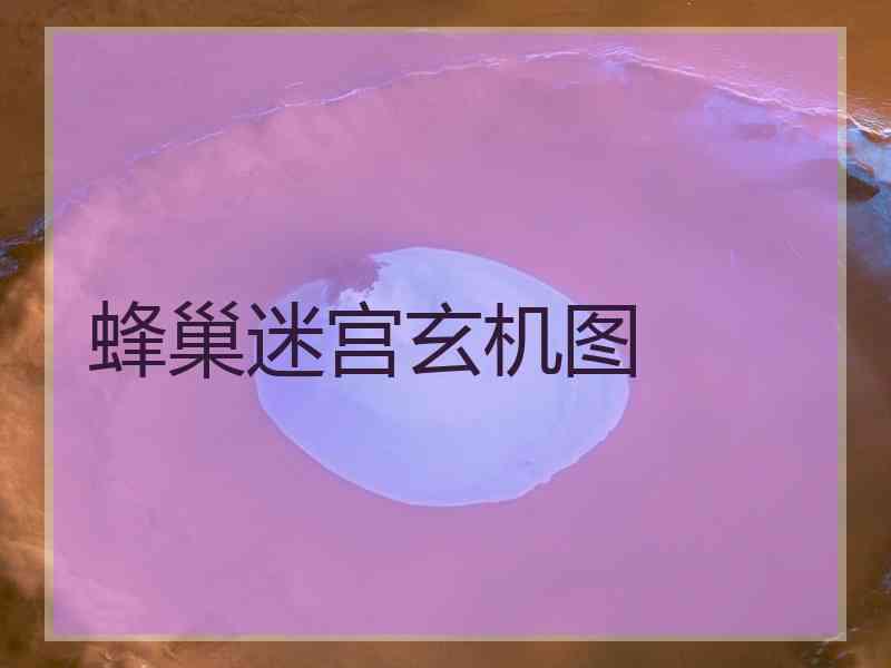 蜂巢迷宫玄机图
