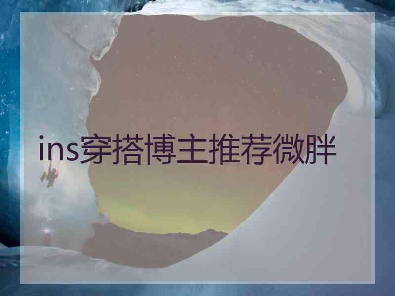 ins穿搭博主推荐微胖