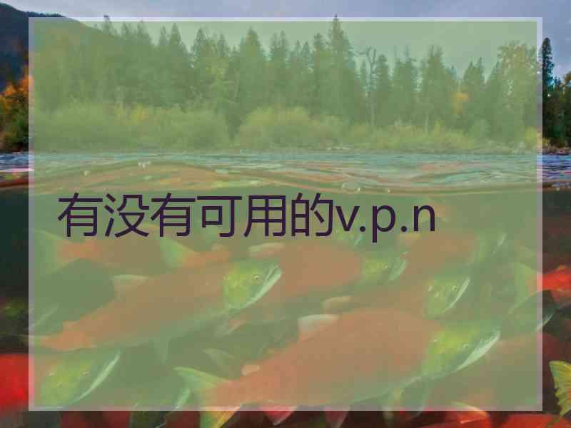 有没有可用的v.p.n