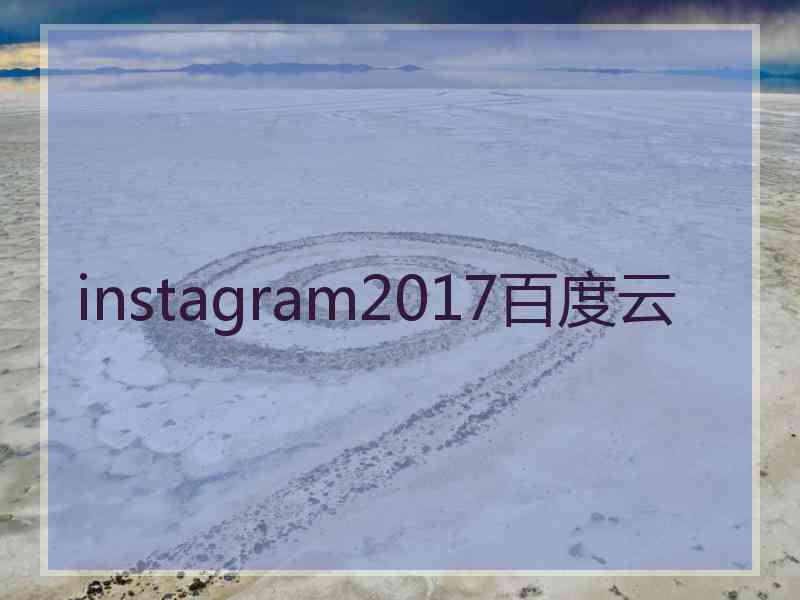 instagram2017百度云