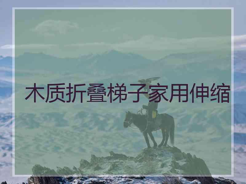 木质折叠梯子家用伸缩