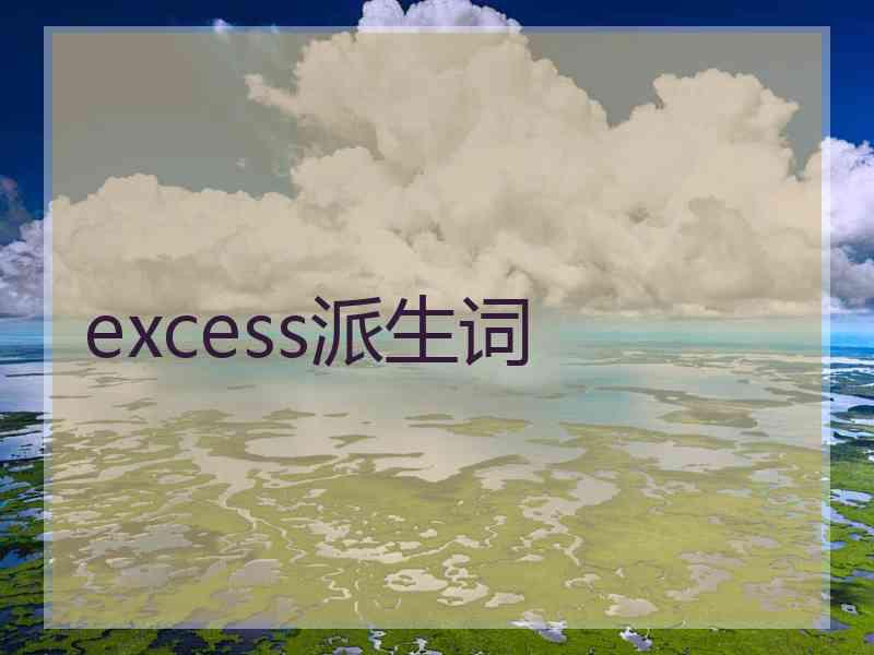 excess派生词