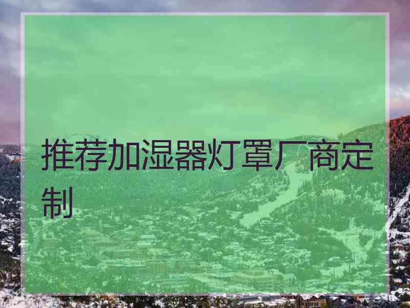 推荐加湿器灯罩厂商定制