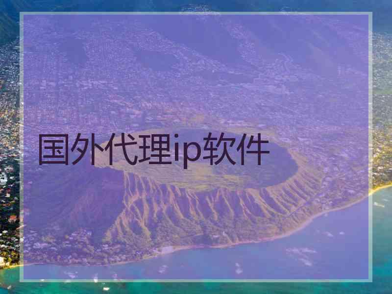 国外代理ip软件