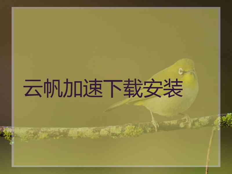 云帆加速下载安装